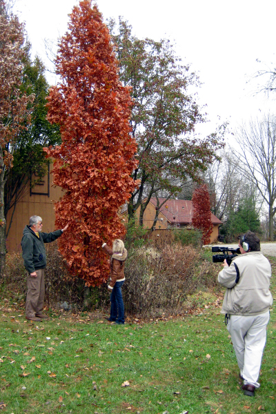 Guy and Becky admire the late fall colors