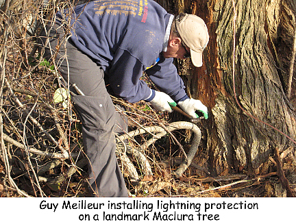 Installing lightening protection